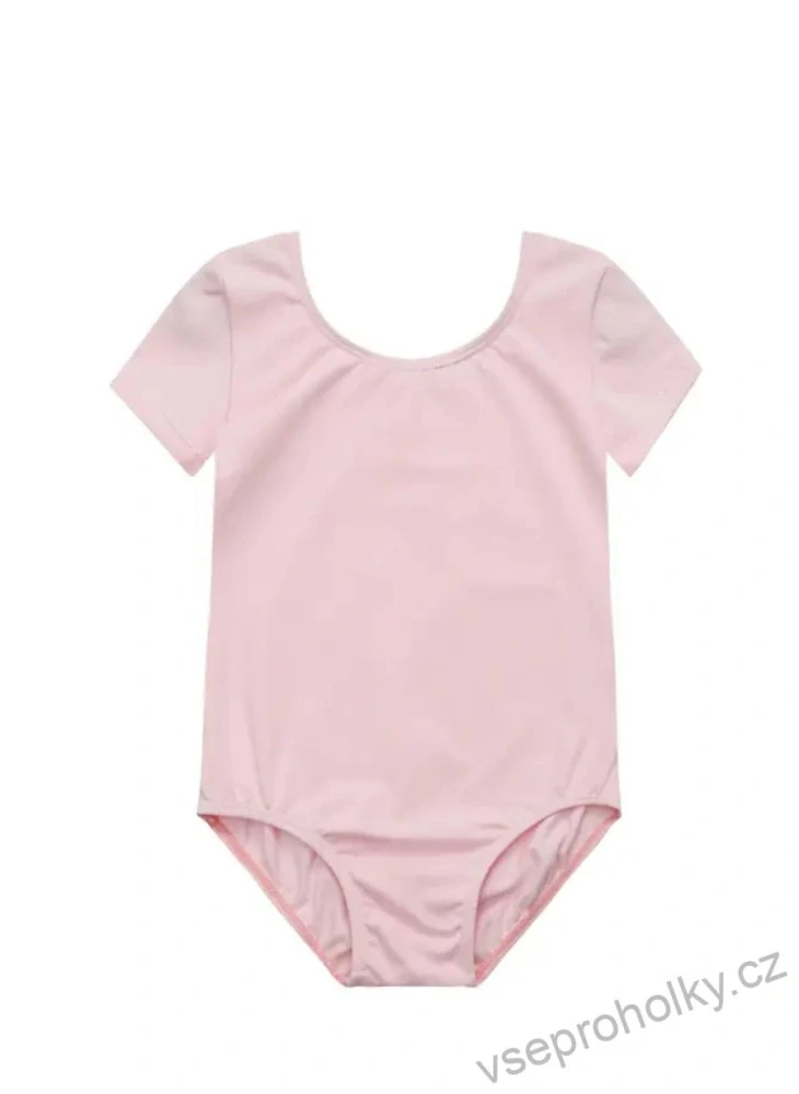 Dívčí bavlněný trikot s krátkým rukávem, růžová