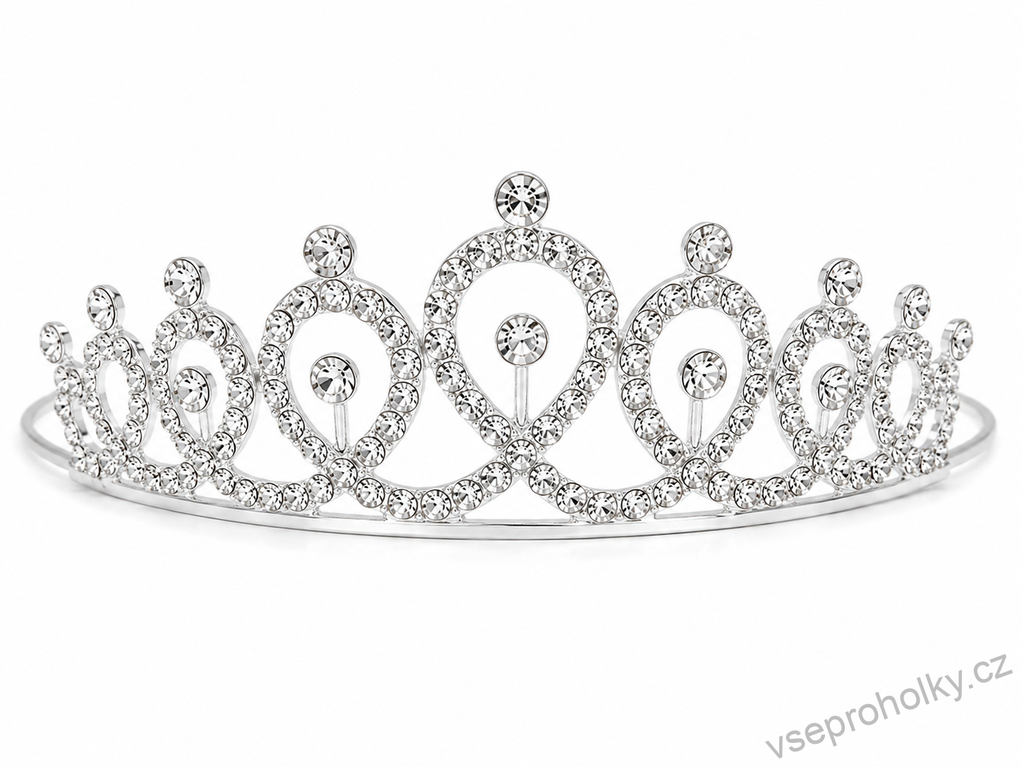 Čelenka princeznovská korunka s kamínky