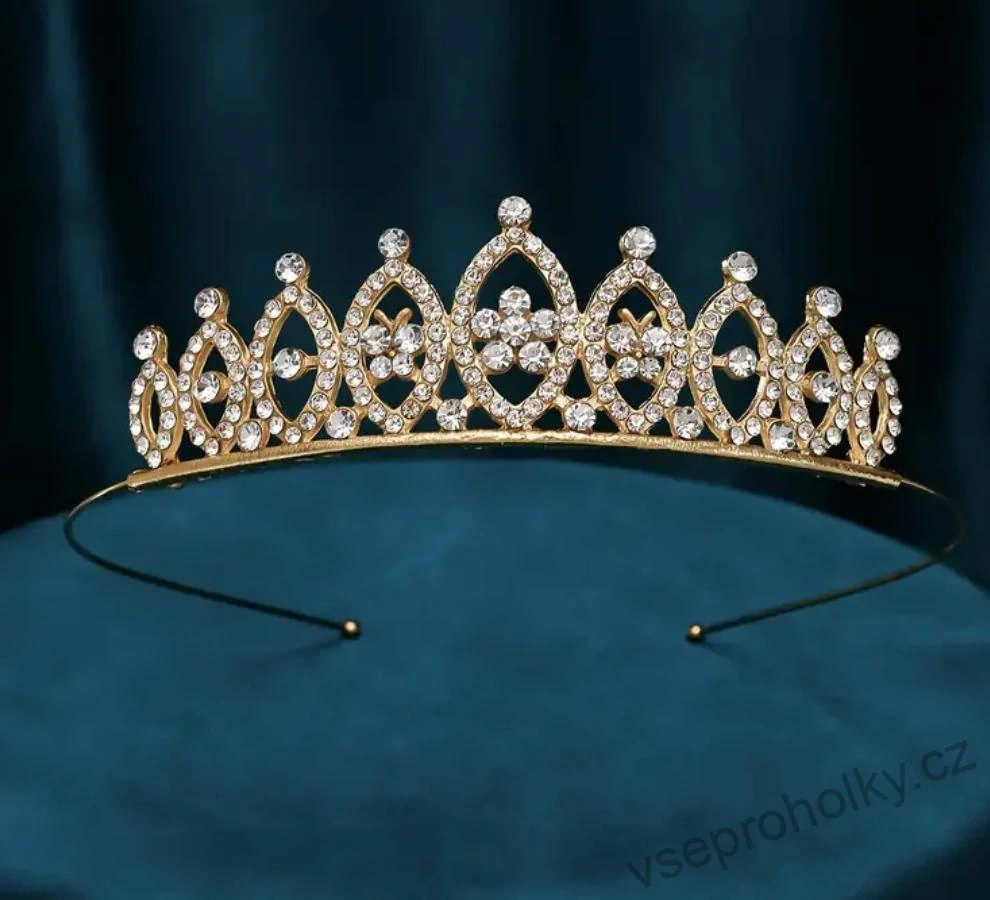 Čelenka princeznovská korunka s kamínky