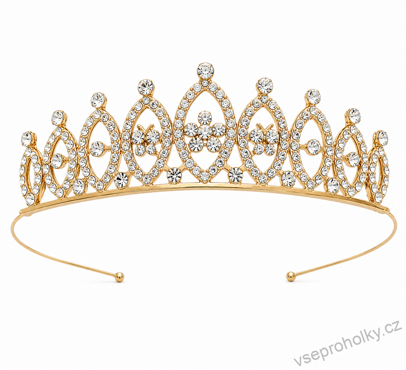 Čelenka princeznovská korunka s kamínky