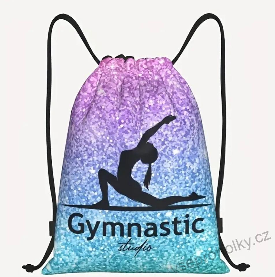 Modro-fialový vak pro malé gymnastky a tanečnice