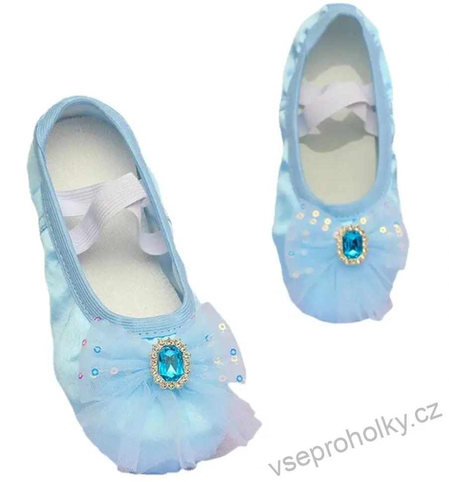 Saténové baletní boty piškoty Princess Elza