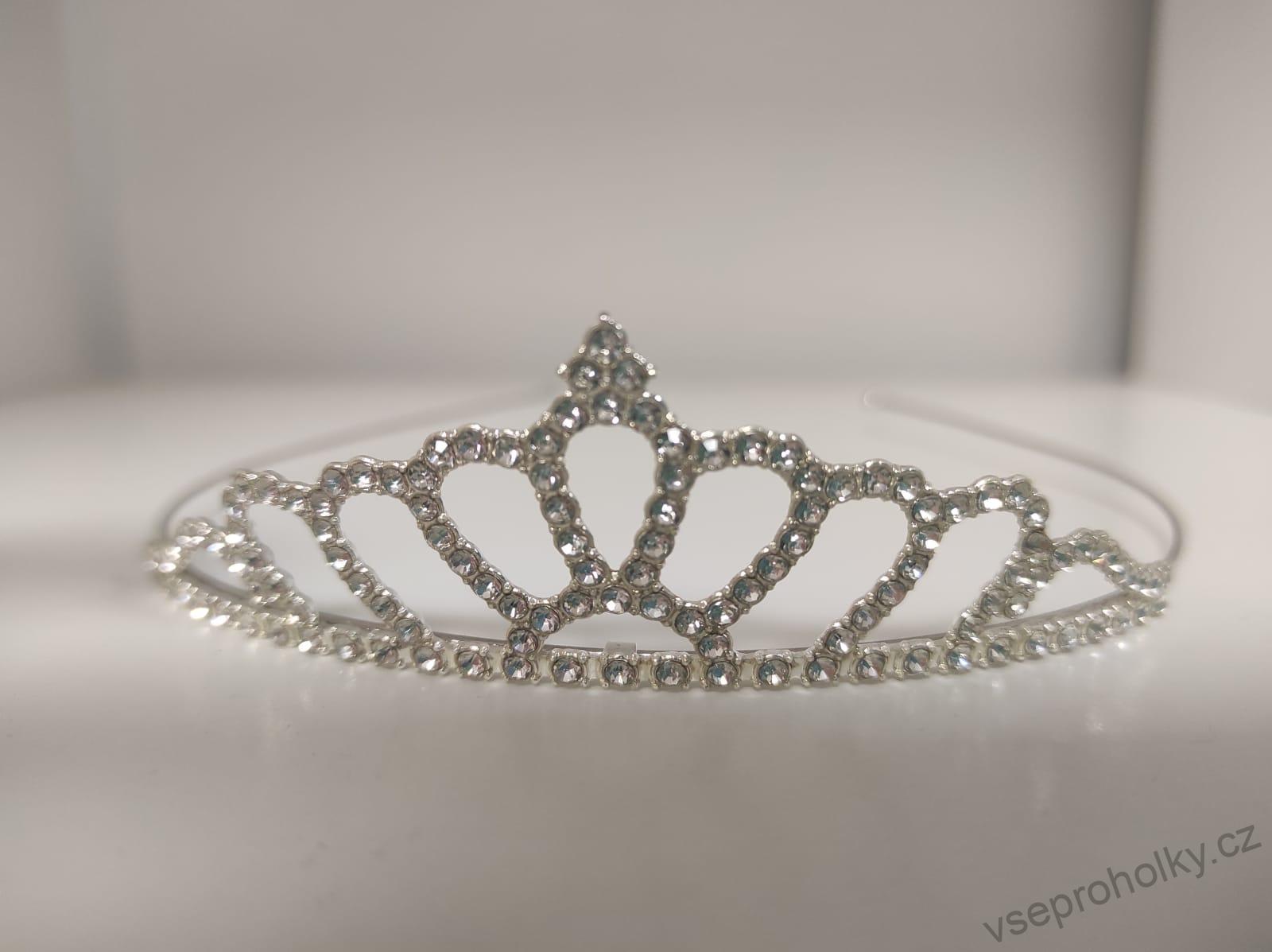 Čelenka princeznovská korunka s kamínky