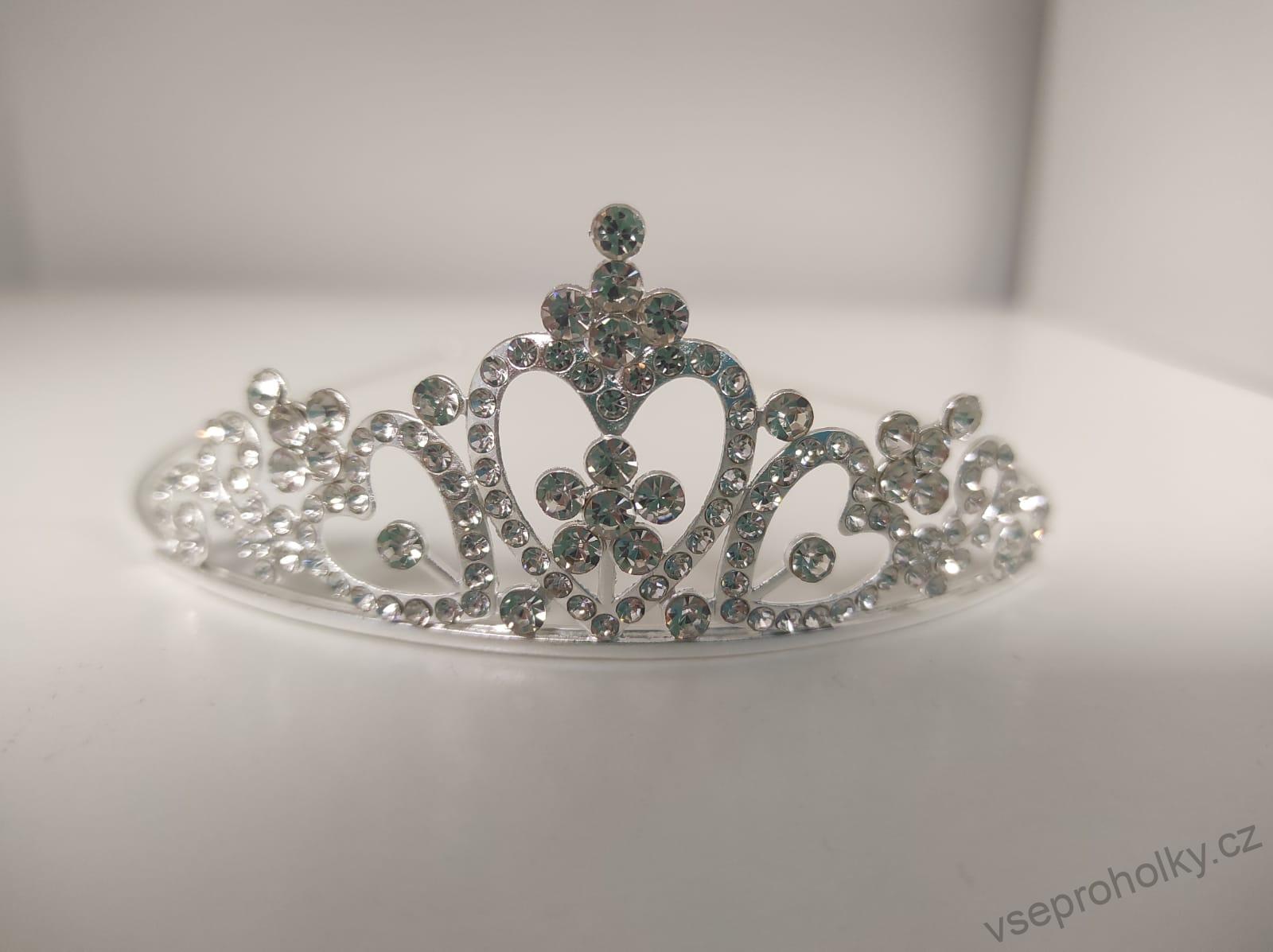 Čelenka princeznovská korunka s kamínky