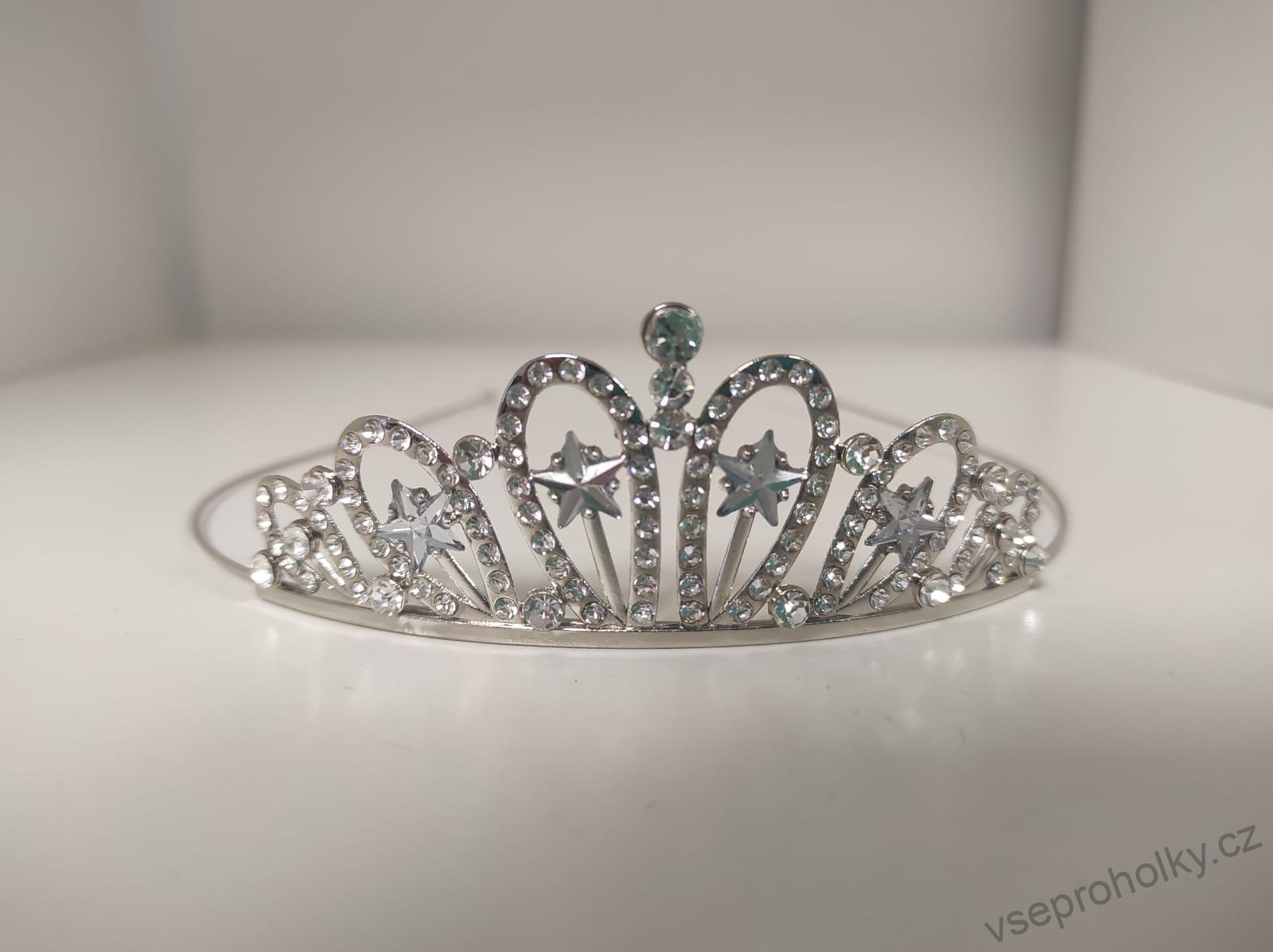 Čelenka princeznovská korunka s kamínky