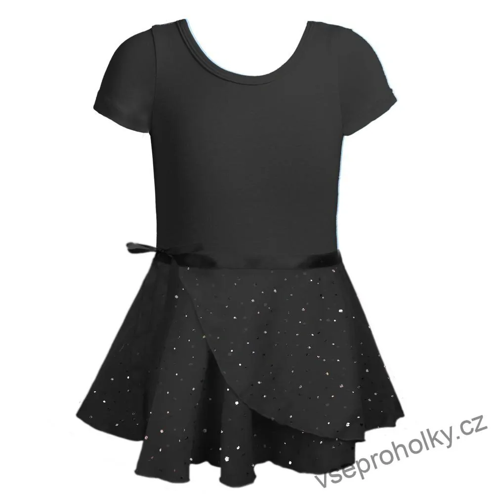 Dívčí baletní dres ze sukní černý