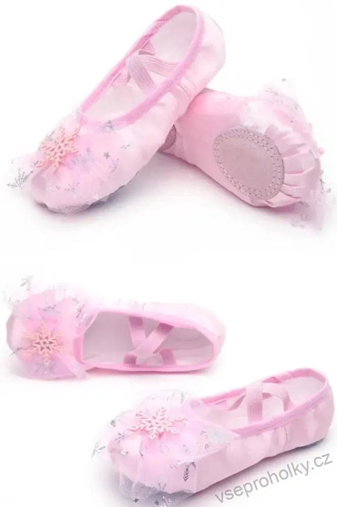 Saténové baletní boty piškoty Princess Elza 