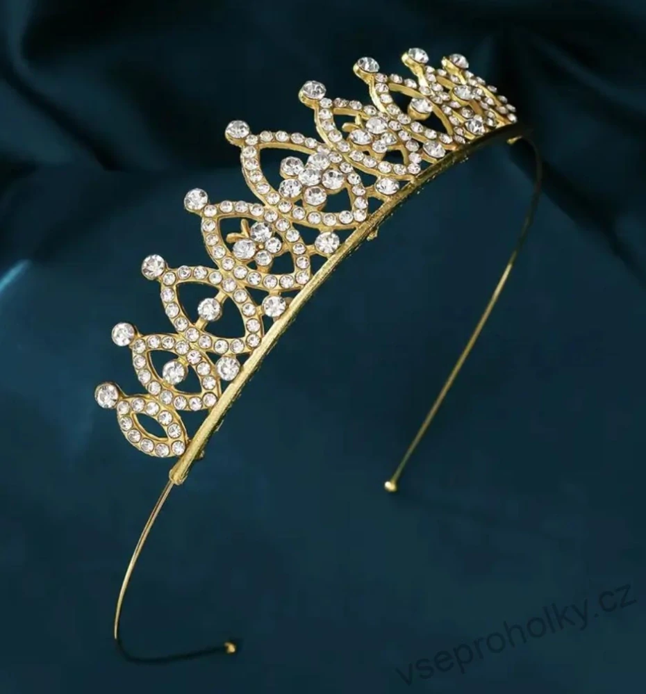 Čelenka princeznovská korunka s kamínky