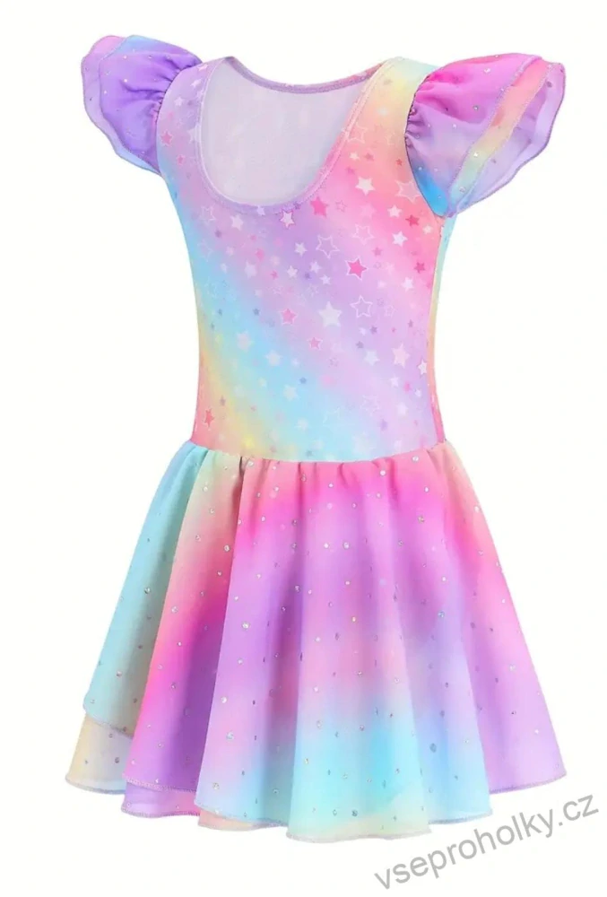 Dívčí trikot s kratkým rukávem a sukýnkou