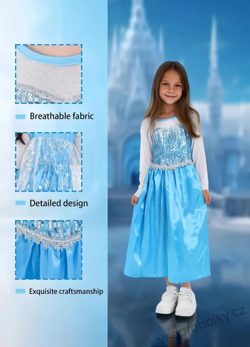 Princeznovské šaty Elza Frozen