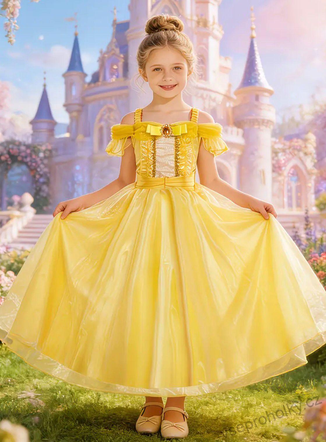 Dívčí Princeznovské šaty Bella Kráska