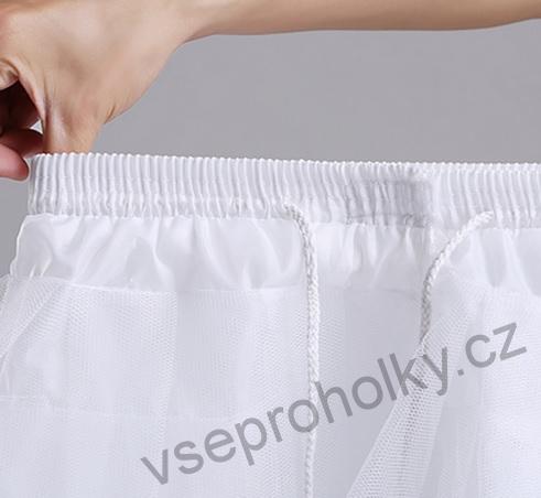 Bílá objemová týlová tutu spodnička pod šaty