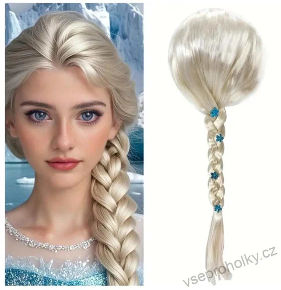 Paruka ELSA FROZEN LEDOVÉ KRÁLOVSTVÍ
