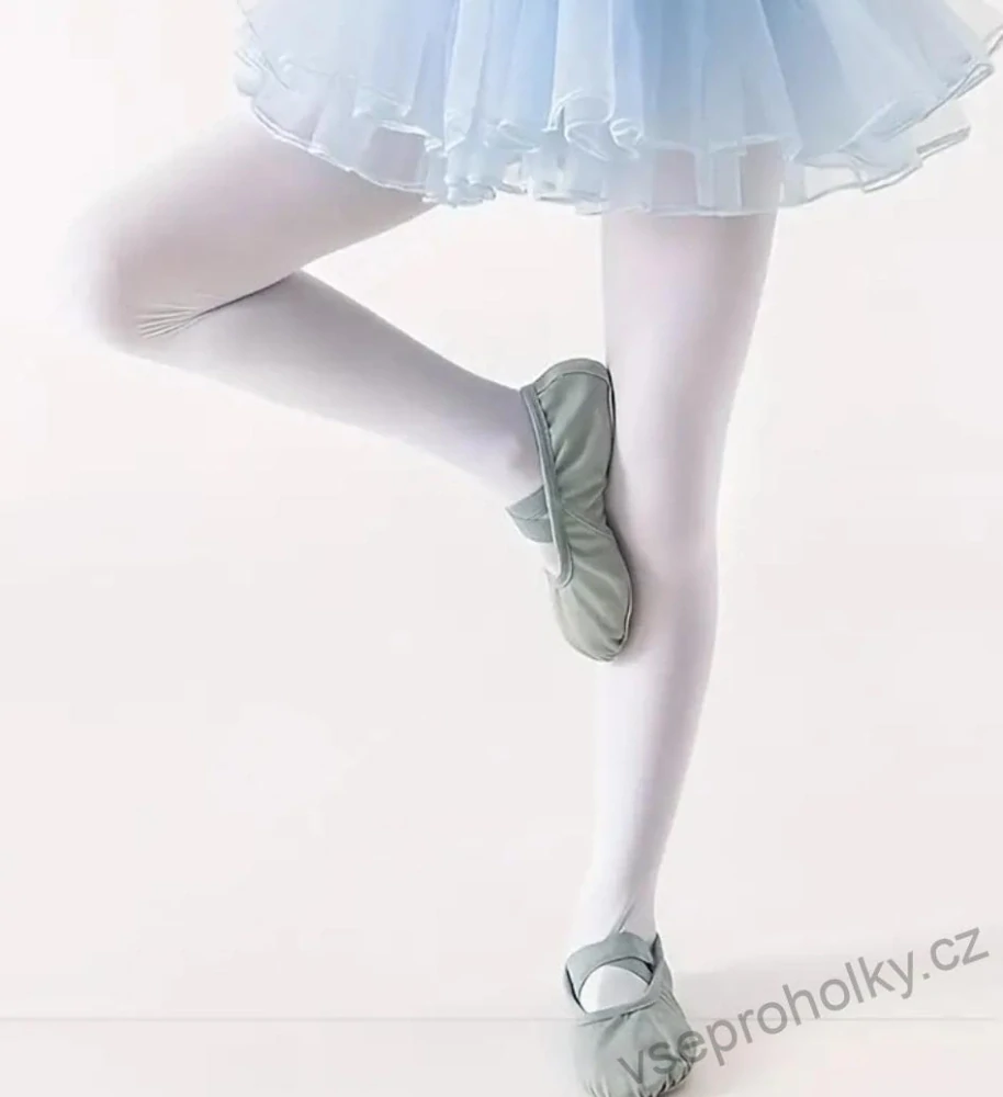 Dívčí taneční punčochy bílé