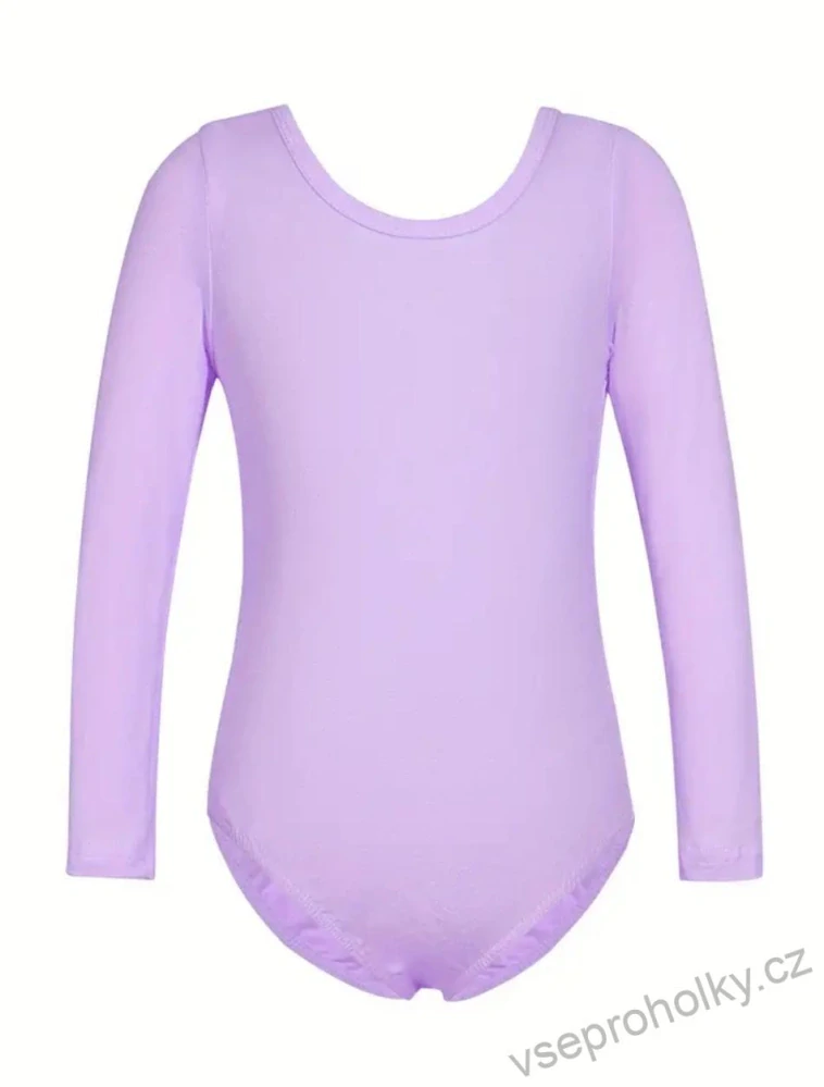 Dívčí baletní trikot ze sukní fialový