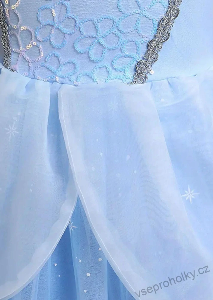 Princeznovské šaty kostým Popelka s rukavičky