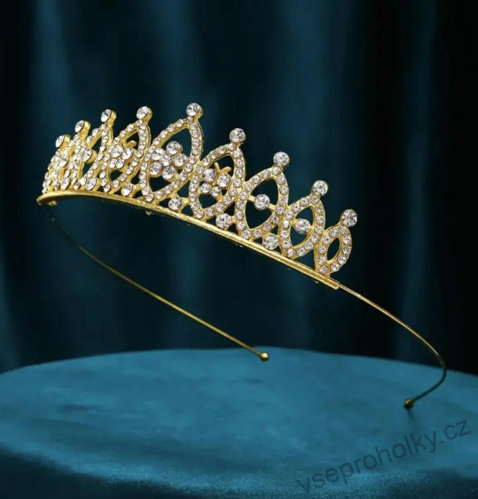 Čelenka princeznovská korunka s kamínky