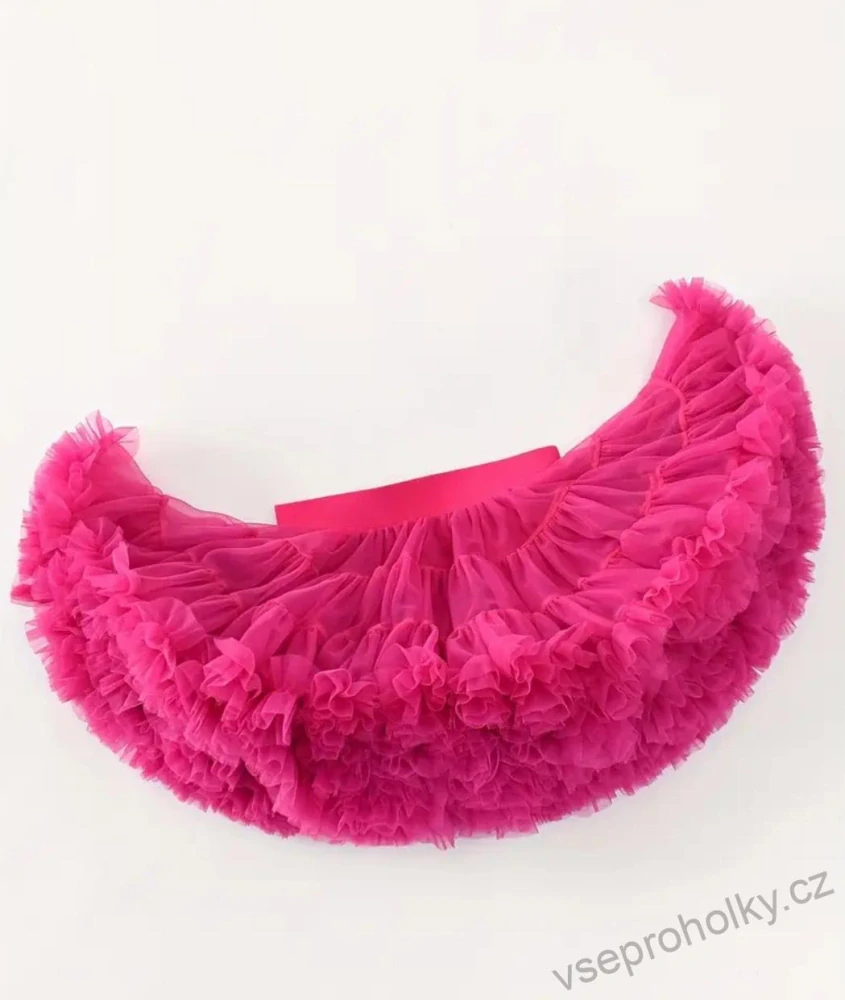 Dívčí tutu sukně sytě růžová