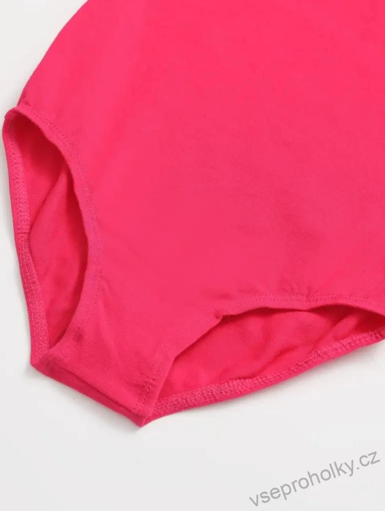 Dívčí bavlněný trikot s krátkým rukávem, růžová