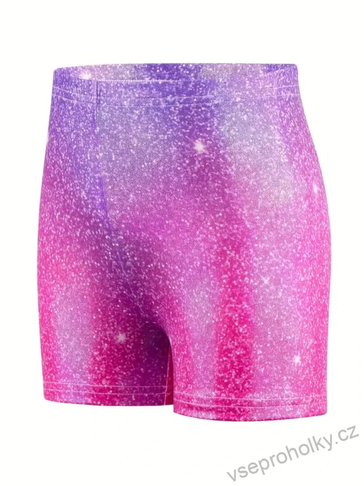 Růžový dětský gymnastický set s jednorožcem