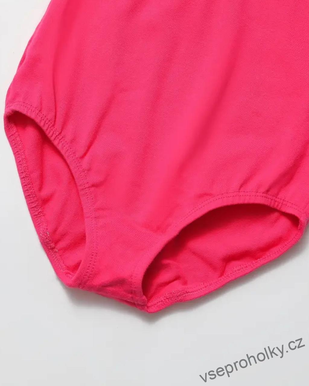 Dívčí růžový dres s dlouhým rukávem s mašlí