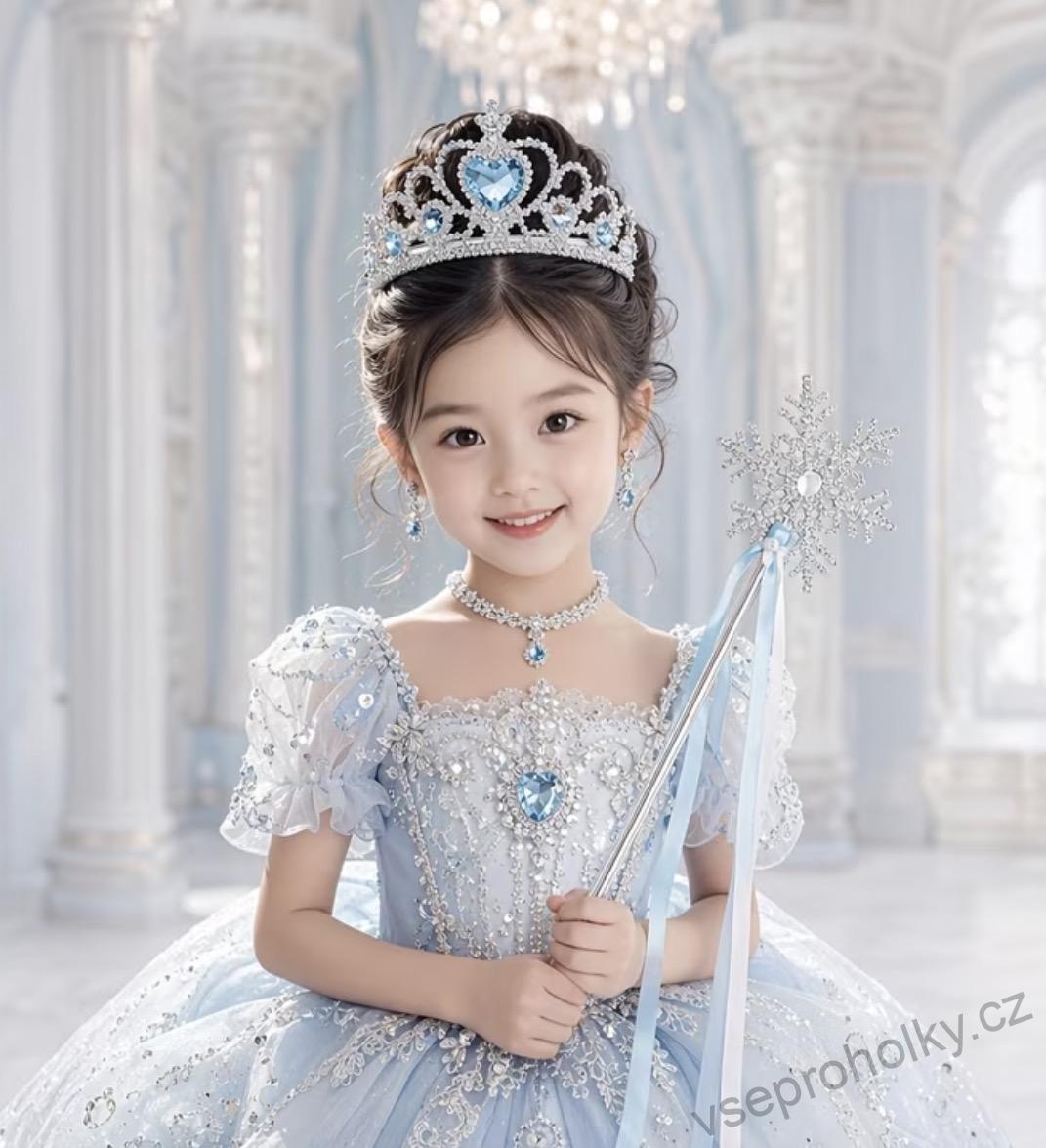 Dětské korunka Elza Frozen a hůlka
