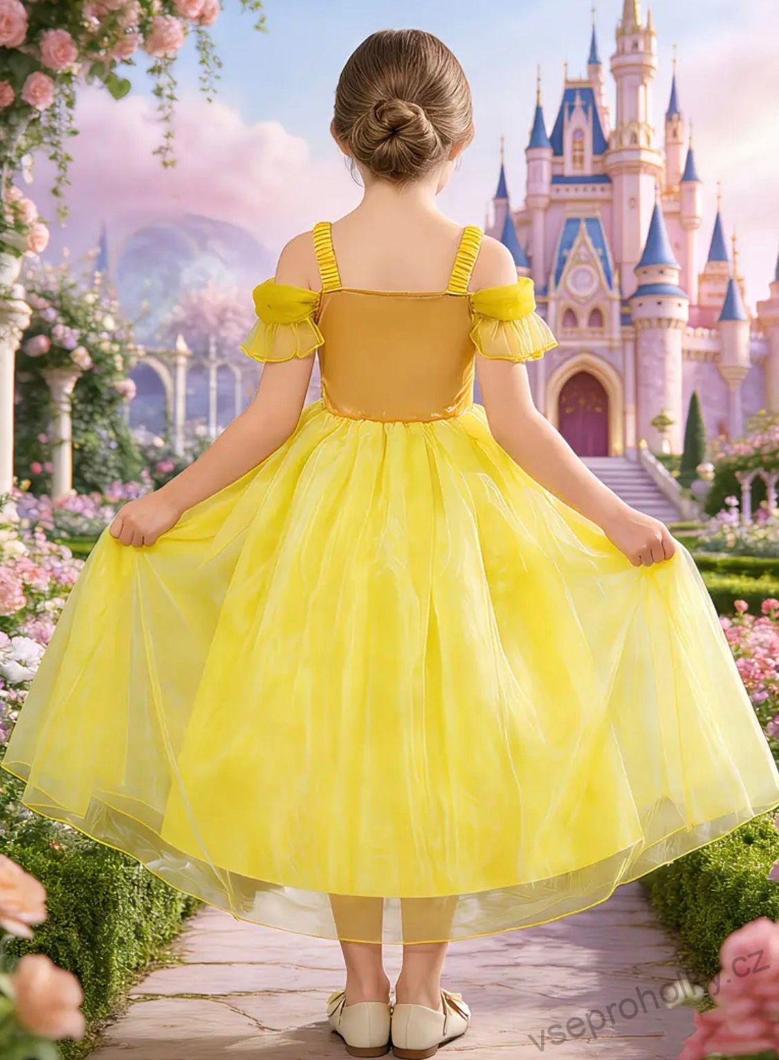 Dívčí Princeznovské šaty Bella Kráska