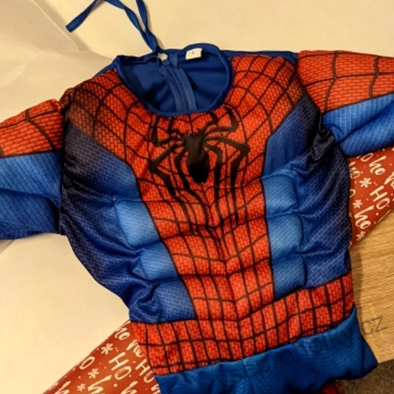 Dětský kostým Svalnatý Spiderman s pavoukem na hrudi