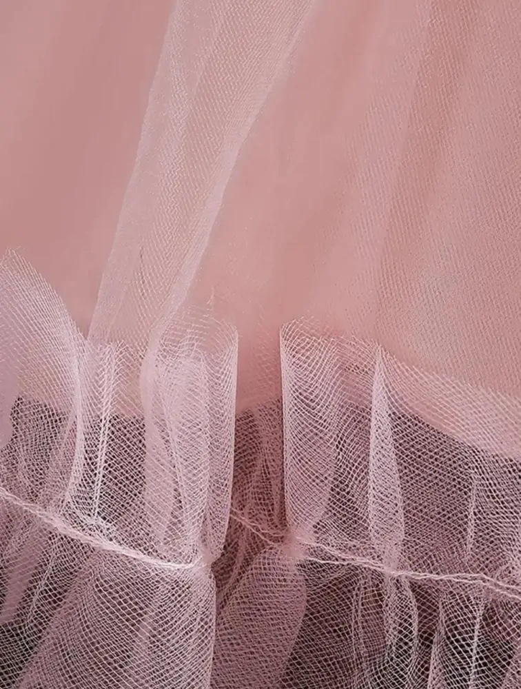 Šaty dětské dlouhé slavnostní růžové Rosa princeznovské luxusní