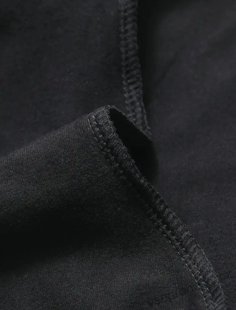 Černý bavlněný gymnastický taneční dres 