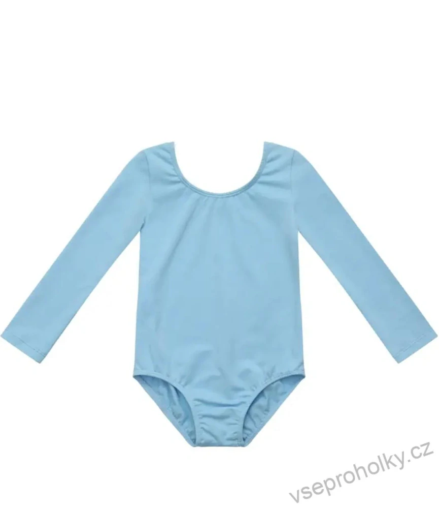 Dívčí baletní trikot a sukně - modrý