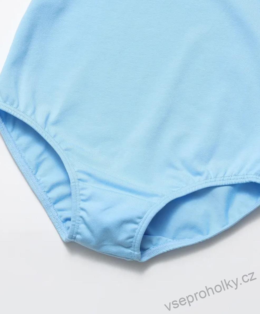 Dívčí baletní set trikot a sukně - modrý