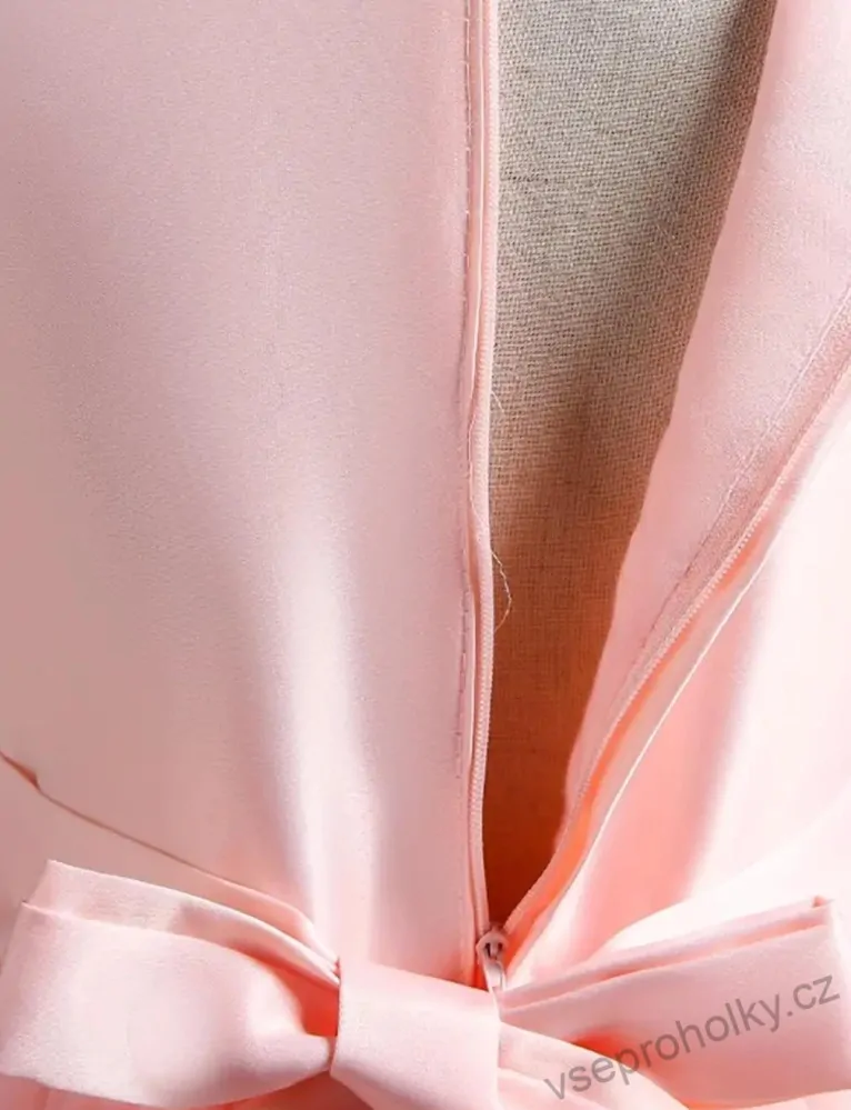 Šaty dětské dlouhé slavnostní růžové Rosa princeznovské luxusní