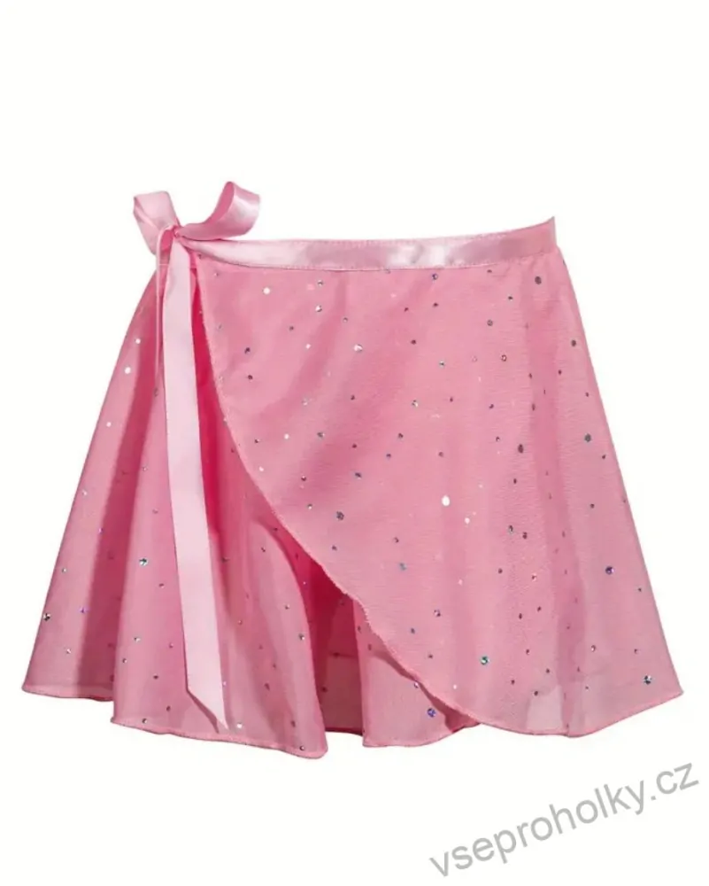 Dívčí baletní dres ze sukní růžový