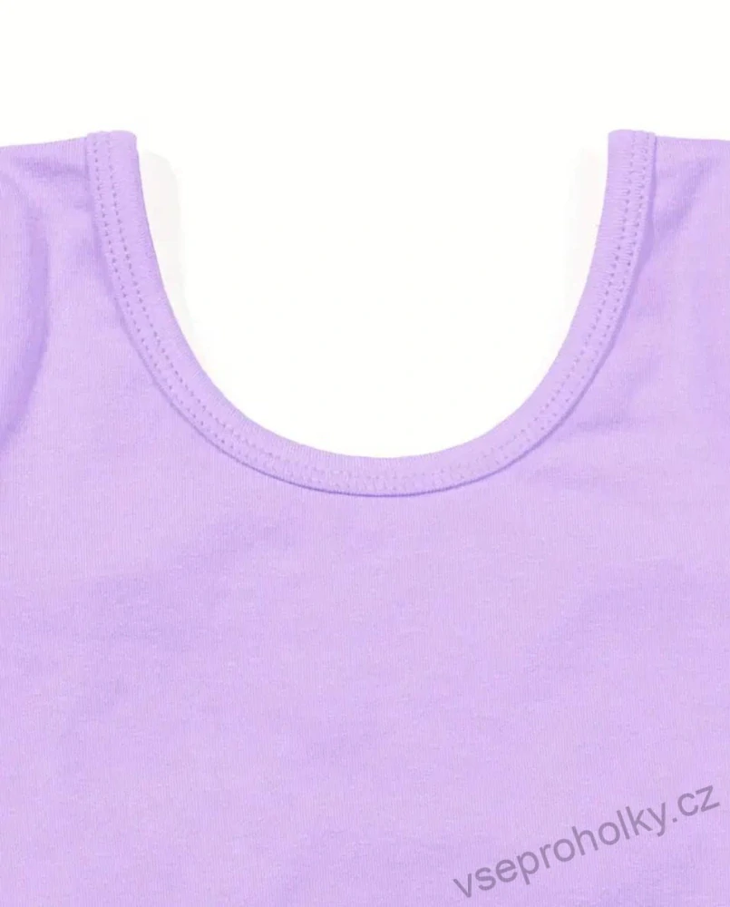 Dívčí baletní trikot ze sukní fialový