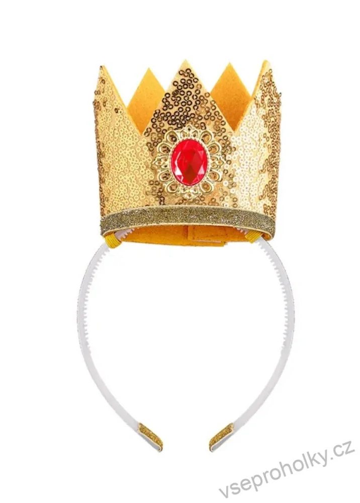 Princeznovské šaty Růženka + čelenka s korunkou