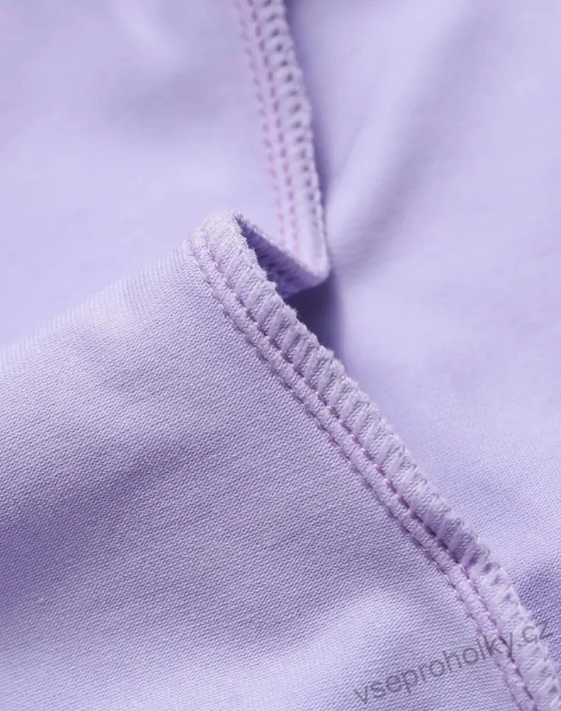 Fialový bavlněný gymnastický taneční dres 