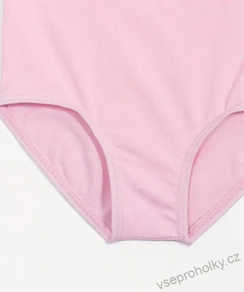 Dětský baletní trikot se sukní světle růžový