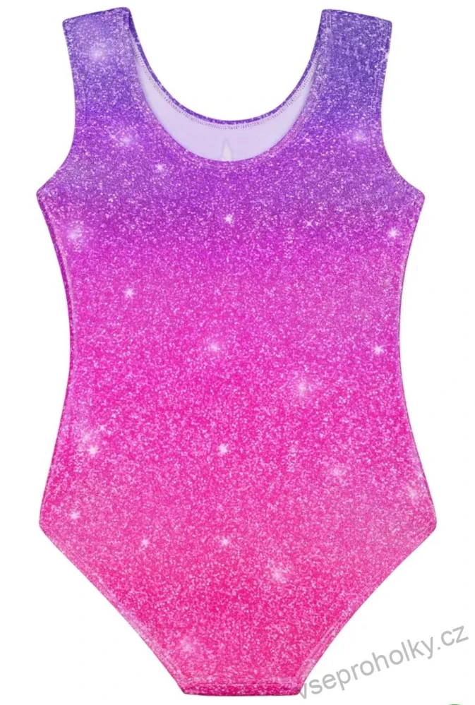 Růžový dětský gymnastický set s jednorožcem
