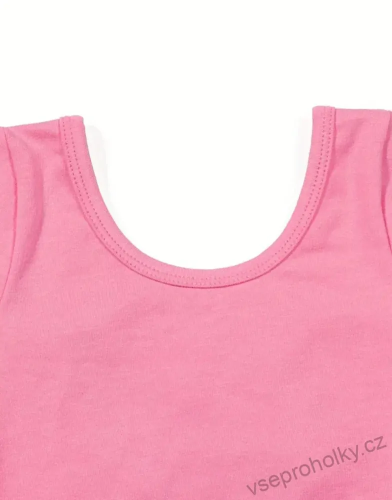 Dívčí baletní dres ze sukní růžový