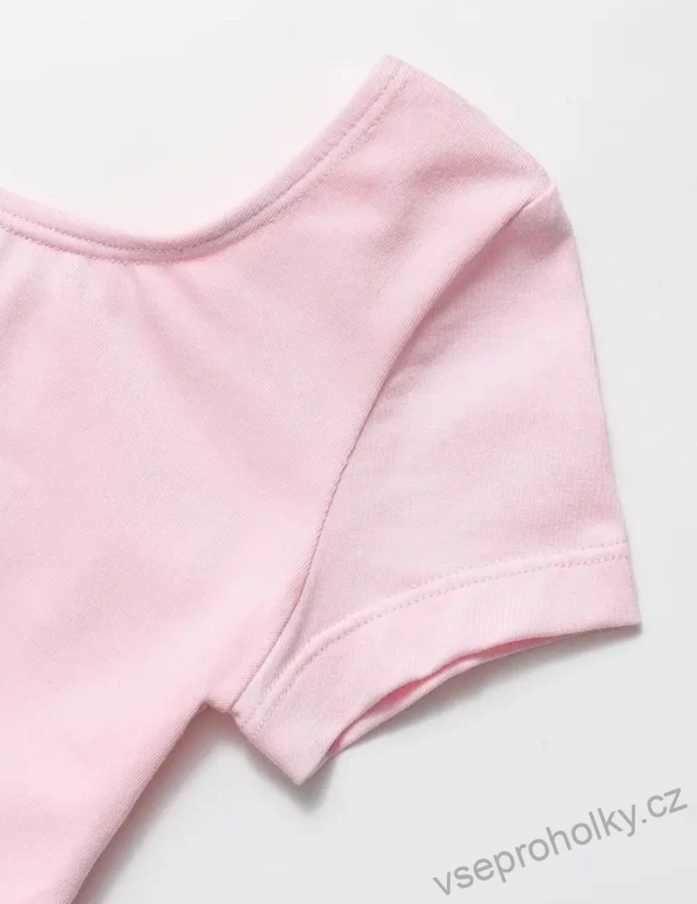 Dívčí baletní set trikot a sukně - růžový