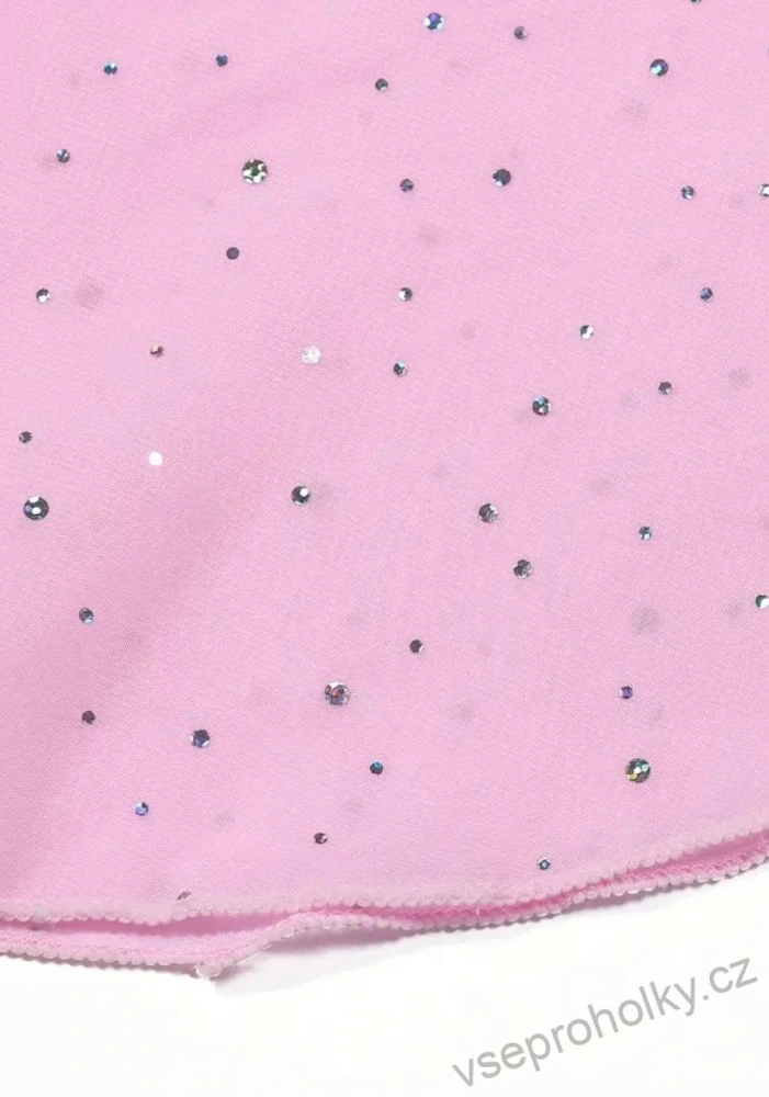 Dívčí baletní trikot se sukní růžový