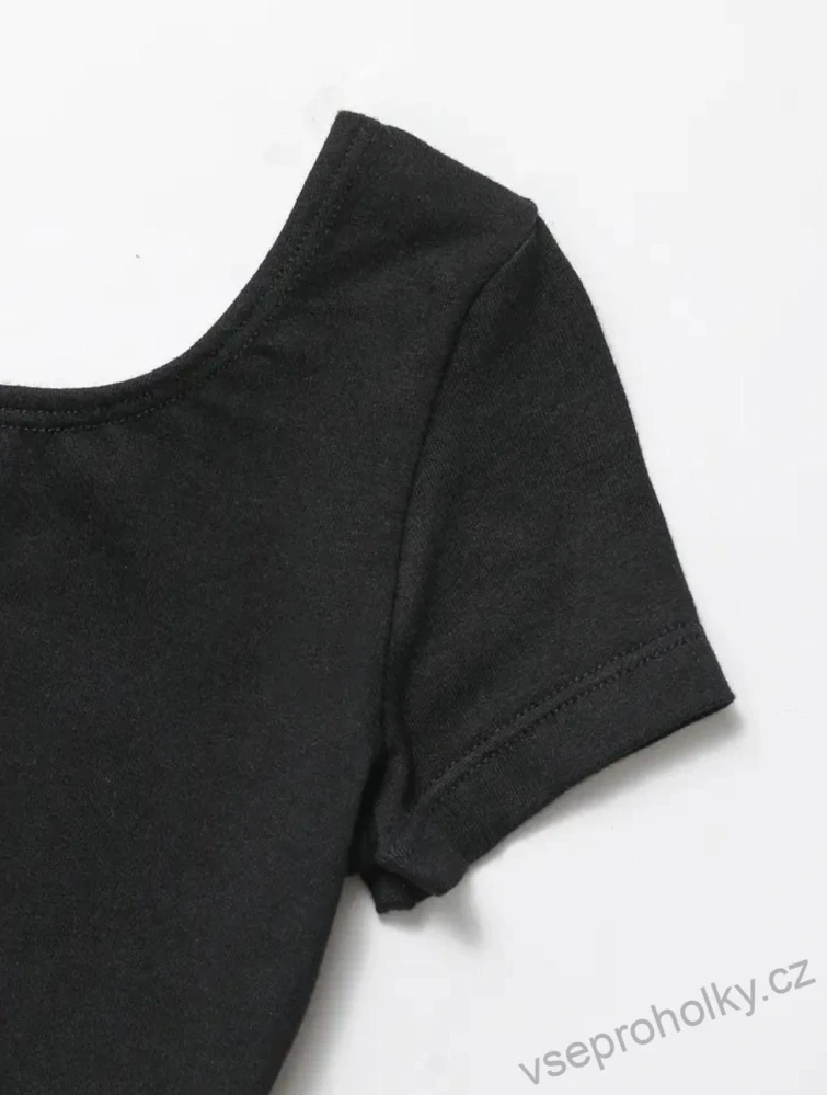 Dívčí baletní set trikot a sukně - černý