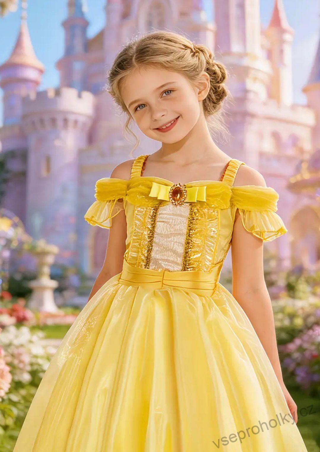 Dívčí Princeznovské šaty Bella Kráska