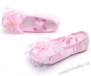 Saténové baletní boty piškoty Princess Elza
