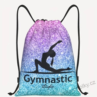 Modro-fialový vak pro malé gymnastky a tanečnice