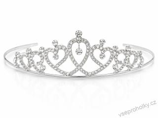 Čelenka princeznovská korunka s kamínky