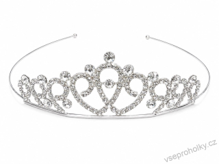 Čelenka princeznovská korunka s kamínky