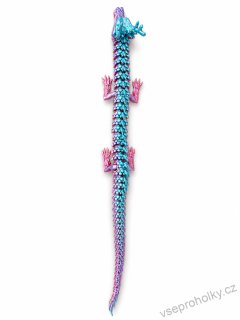30cm 3D tištěný křišťálový drak – kloubová antistresová hračka